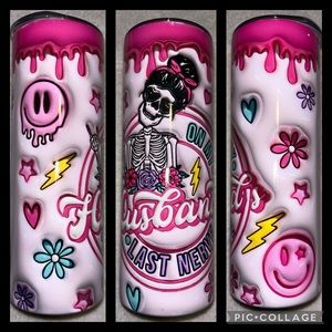 On My Husbands Last Nerve Puff 20oz Tumbler